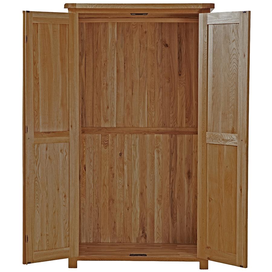 Sherwood Dark Solid Oak Full Length Wardrobe